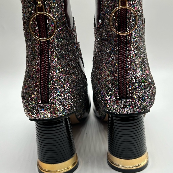 Women’s Wine Multicolored Glitter Embellished Ankle Boots Size 9 1/2 NWOT - Picture 13 of 13